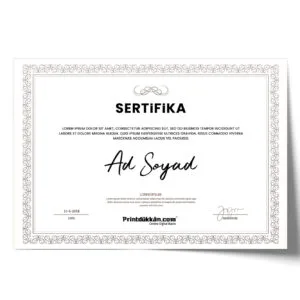Sertifika Baskı