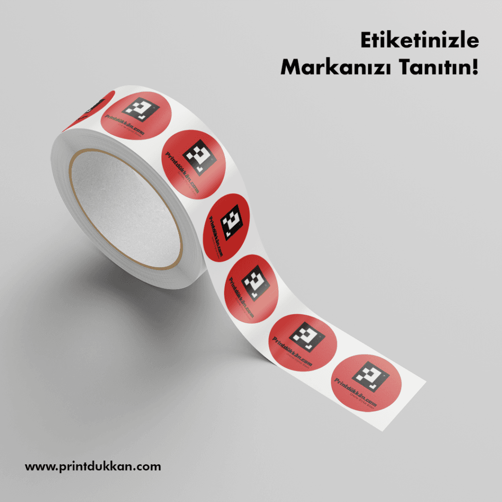 etiket baski